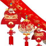 Maxbell Chinese New Year Banner Garland 2024 Hanging Decoration for Home Living Room Style F
