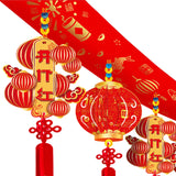 Maxbell Chinese New Year Banner Garland 2024 Hanging Decoration for Home Living Room Style I