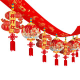 Maxbell Chinese New Year Banner Garland 2024 Hanging Decoration for Home Living Room Style J