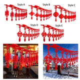 Maxbell Chinese New Year Banner Garland Pendants for Holidays Bedroom Indoor Outdoor Style A