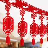 Maxbell Chinese New Year Banner Garland Pendants for Holidays Bedroom Indoor Outdoor Style A