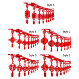 Maxbell Chinese New Year Banner Garland Pendants for Holidays Bedroom Indoor Outdoor Style A