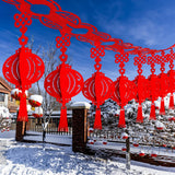 Maxbell Chinese New Year Banner Garland Pendants for Holidays Bedroom Indoor Outdoor Style B