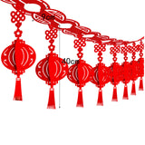 Maxbell Chinese New Year Banner Garland Pendants for Holidays Bedroom Indoor Outdoor Style B