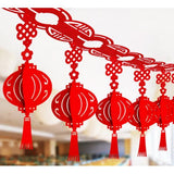 Maxbell Chinese New Year Banner Garland Pendants for Holidays Bedroom Indoor Outdoor Style B