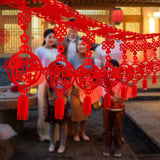Maxbell Chinese New Year Banner Garland Pendants for Holidays Bedroom Indoor Outdoor Style D