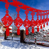 Maxbell Chinese New Year Banner Garland Pendants for Holidays Bedroom Indoor Outdoor Style E