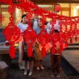 Maxbell Chinese New Year Banner Garland Pendants for Holidays Bedroom Indoor Outdoor Style E