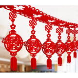 Maxbell Chinese New Year Banner Garland Pendants for Holidays Bedroom Indoor Outdoor Style E