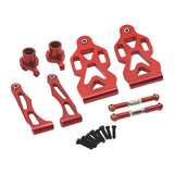 Maxbell RC Car Part Replacement Metal for 1/16 Scale RC Remote Control Car Hobby Car Red