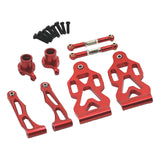Maxbell RC Car Part Replacement Metal for 1/16 Scale RC Remote Control Car Hobby Car Red