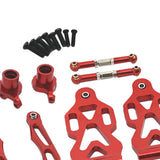 Maxbell RC Car Part Replacement Metal for 1/16 Scale RC Remote Control Car Hobby Car Red