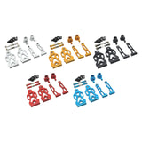 Maxbell RC Car Part Replacement Metal for 1/16 Scale RC Remote Control Car Hobby Car Red