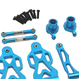 Maxbell RC Car Part Replacement Metal for 1/16 Scale RC Remote Control Car Hobby Car Blue