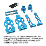 Maxbell RC Car Part Replacement Metal for 1/16 Scale RC Remote Control Car Hobby Car Blue