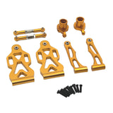 Maxbell RC Car Part Replacement Metal for 1/16 Scale RC Remote Control Car Hobby Car Golden