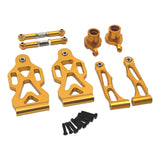 Maxbell RC Car Part Replacement Metal for 1/16 Scale RC Remote Control Car Hobby Car Golden