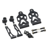 Maxbell RC Car Part Replacement Metal for 1/16 Scale RC Remote Control Car Hobby Car Black