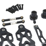 Maxbell RC Car Part Replacement Metal for 1/16 Scale RC Remote Control Car Hobby Car Black