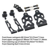 Maxbell RC Car Part Replacement Metal for 1/16 Scale RC Remote Control Car Hobby Car Black