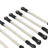 Maxbell 10Pcs RC Steering Servo Link Upgrades Kits for R1003 1:12 Scale RC Hobby Car Black
