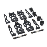 Maxbell RC Front Rear Swing Arm Steering Cup Parts Set for 16104 Q117A 1:16 Scale RC black