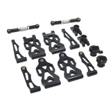 Maxbell RC Front Rear Swing Arm Steering Cup Parts Set for 16104 Q117A 1:16 Scale RC black