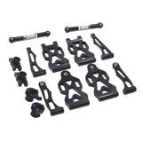 Maxbell RC Front Rear Swing Arm Steering Cup Parts Set for 16104 Q117A 1:16 Scale RC black