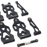 Maxbell RC Front Rear Swing Arm Steering Cup Parts Set for 16104 Q117A 1:16 Scale RC black