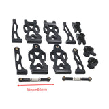 Maxbell RC Front Rear Swing Arm Steering Cup Parts Set for 16104 Q117A 1:16 Scale RC black