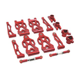 Maxbell RC Front Rear Swing Arm Steering Cup Parts Set for 16104 Q117A 1:16 Scale RC red