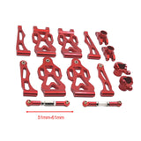 Maxbell RC Front Rear Swing Arm Steering Cup Parts Set for 16104 Q117A 1:16 Scale RC red