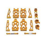 Maxbell RC Front Rear Swing Arm Steering Cup Parts Set for 16104 Q117A 1:16 Scale RC Gold