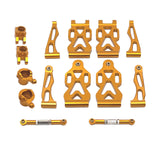 Maxbell RC Front Rear Swing Arm Steering Cup Parts Set for 16104 Q117A 1:16 Scale RC Gold