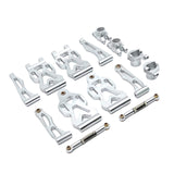 Maxbell RC Front Rear Swing Arm Steering Cup Parts Set for 16104 Q117A 1:16 Scale RC Argent