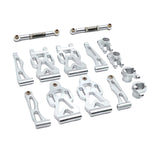 Maxbell RC Front Rear Swing Arm Steering Cup Parts Set for 16104 Q117A 1:16 Scale RC Argent