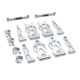 Maxbell RC Front Rear Swing Arm Steering Cup Parts Set for 16104 Q117A 1:16 Scale RC Argent