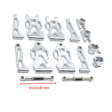 Maxbell RC Front Rear Swing Arm Steering Cup Parts Set for 16104 Q117A 1:16 Scale RC Argent