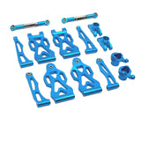 Maxbell RC Front Rear Swing Arm Steering Cup Parts Set for 16104 Q117A 1:16 Scale RC blue