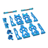 Maxbell RC Front Rear Swing Arm Steering Cup Parts Set for 16104 Q117A 1:16 Scale RC blue