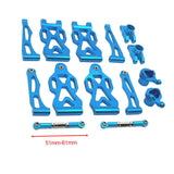 Maxbell RC Front Rear Swing Arm Steering Cup Parts Set for 16104 Q117A 1:16 Scale RC blue