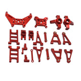 Maxbell 1/14 RC Cars Metal Spare Parts for 14301 14302 Accessory DIY Easy to Install Red