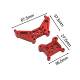 Maxbell 1/14 RC Cars Metal Spare Parts for 14301 14302 Accessory DIY Easy to Install Red