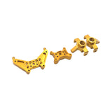 Maxbell 1/14 RC Cars Metal Spare Parts for 14301 14302 Accessory DIY Easy to Install Golden