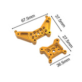 Maxbell 1/14 RC Cars Metal Spare Parts for 14301 14302 Accessory DIY Easy to Install Golden