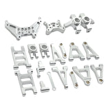 Maxbell 1/14 RC Cars Metal Spare Parts for 14301 14302 Accessory DIY Easy to Install Silver