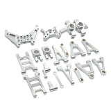 Maxbell 1/14 RC Cars Metal Spare Parts for 14301 14302 Accessory DIY Easy to Install Silver