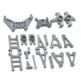 Maxbell 1/14 RC Cars Metal Spare Parts for 14301 14302 Accessory DIY Easy to Install Titanium