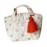 Maxbell Lunch Box Easy to Carry Portable Lunch Container Bag for Beach Travel Office Apricot