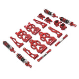 Maxbell 1/16 RC Car Upgraded Metal Parts Front Lower Swing Arms for Q141 16103 Q117C Red